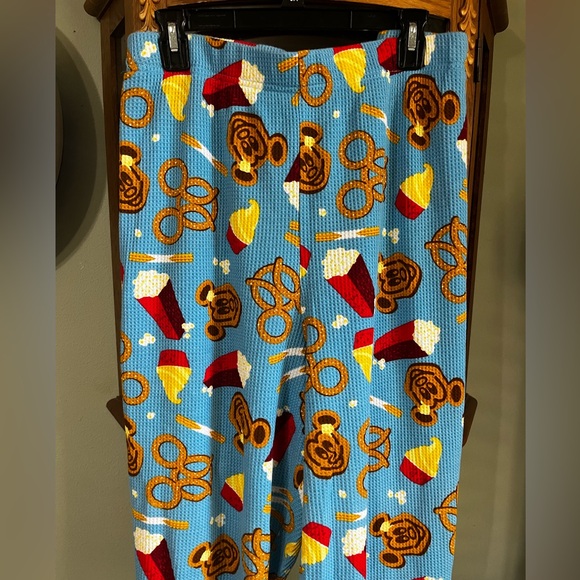 Disney Park Exclusive Thermal Waffle Snack Print Pajama Bottom Only Size 3X - Picture 2 of 5